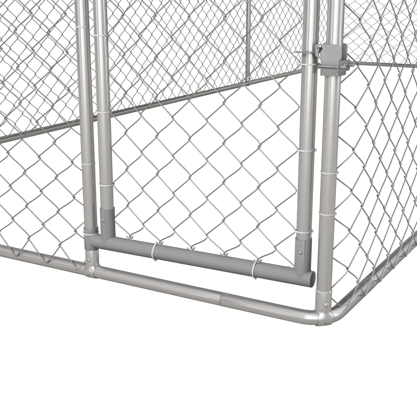 PawHut 19.7' x 7.5' x 7.5' Outdoor Dog Kennel W/ Waterproof Roof